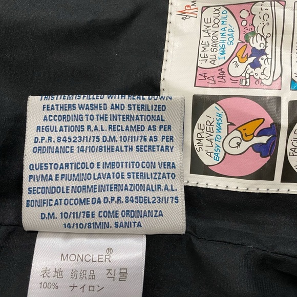 Moncler Riviere Giubotto Down Parka Jacket Navy Vintage Winter Puffer - Picture 16 of 17